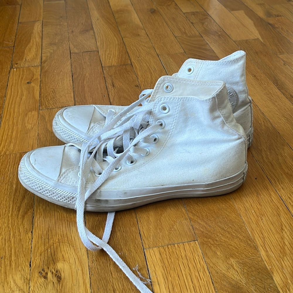 All White Converse
